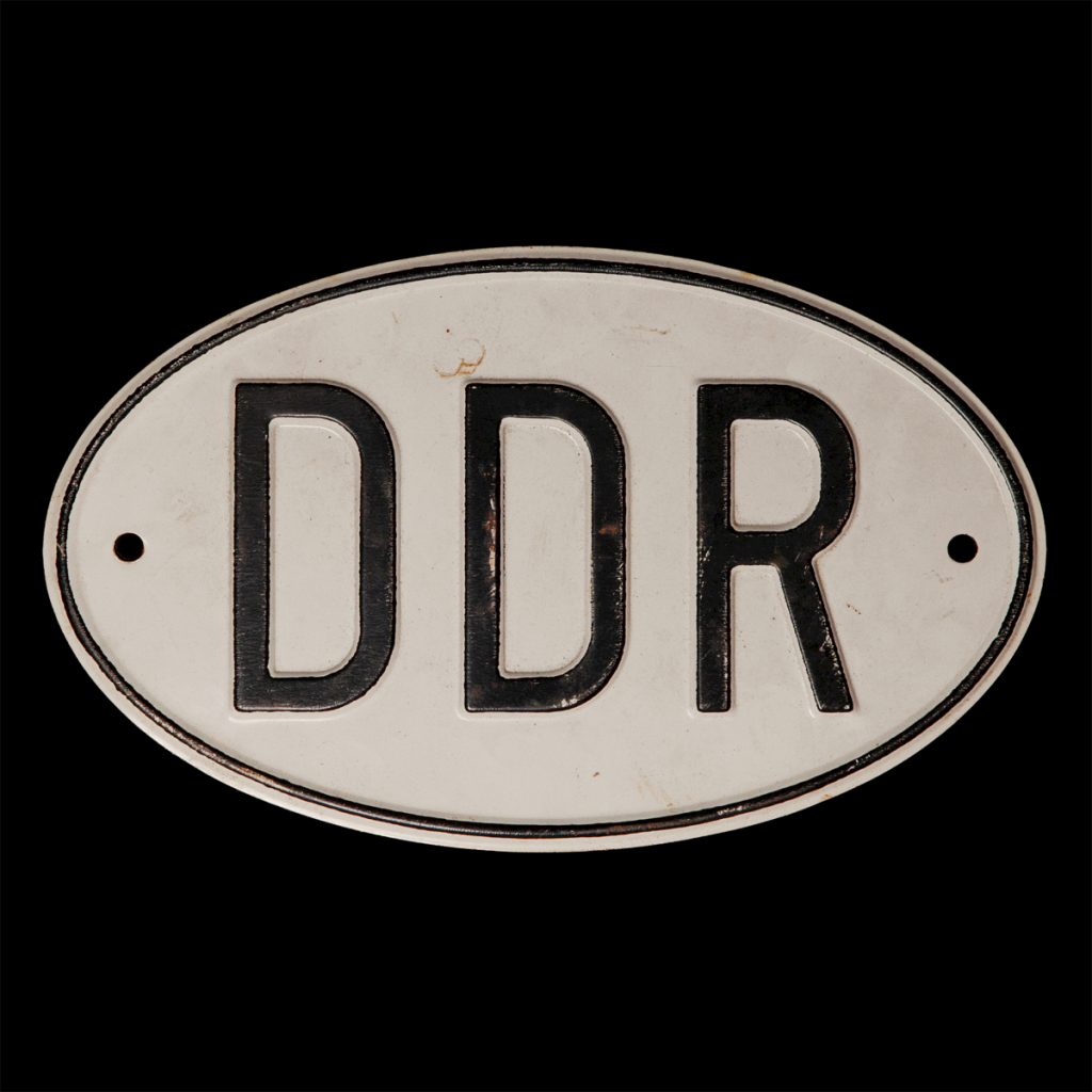 DDR Landenplaat voor auto