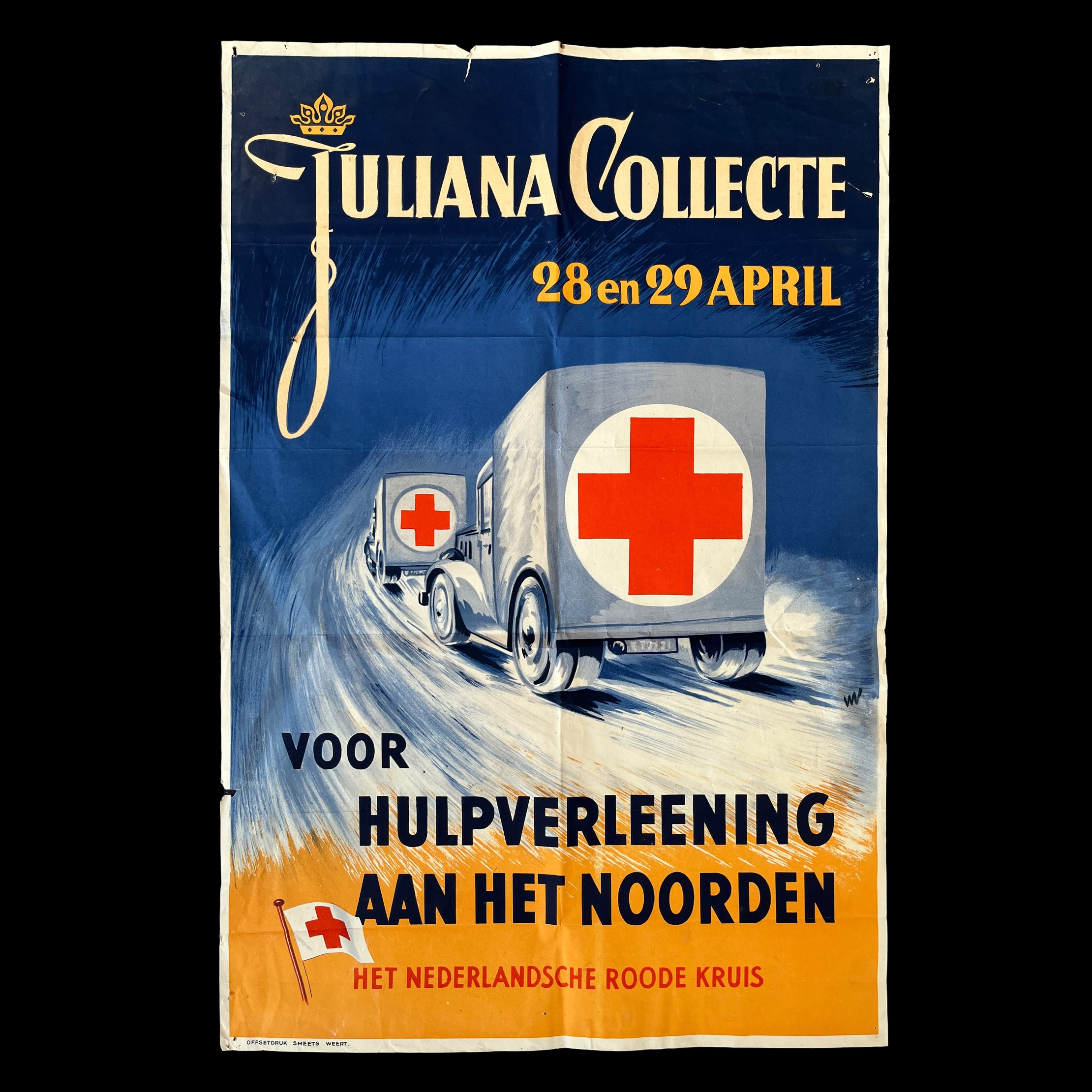 Juliana Collecte 28 en 29 April 1945 voor Hulpverleening aan het Noorden – Het Nederlandsche Roode Kruis