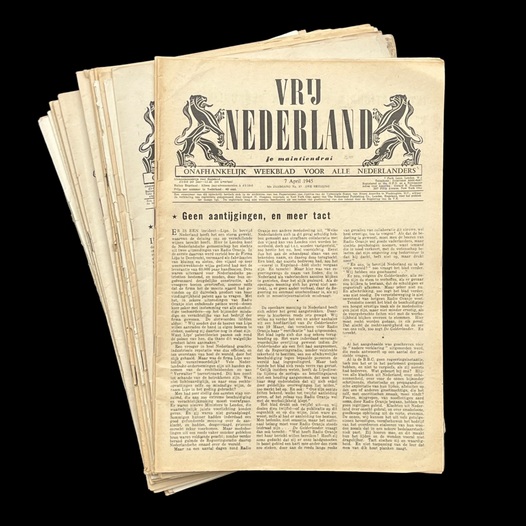 Kranten Vrij Nederland 1944-1945