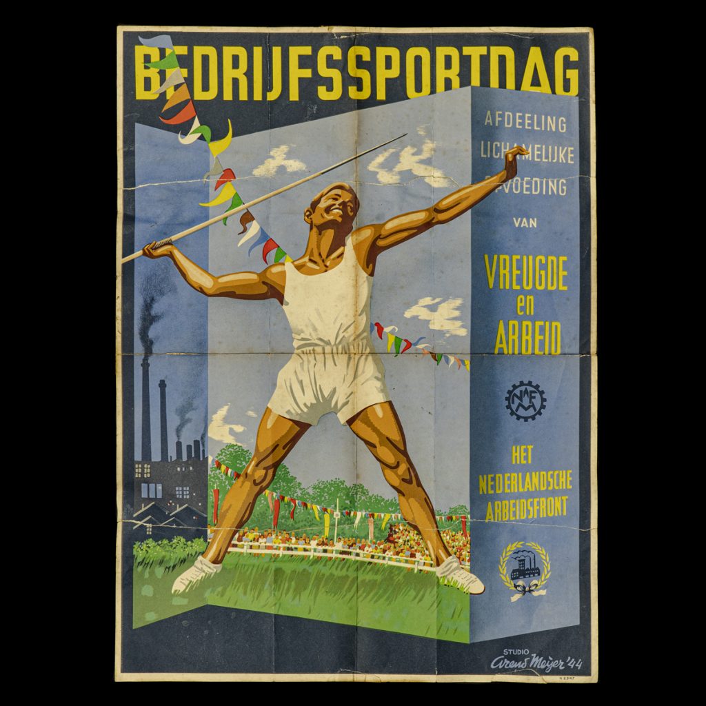 Affiche Bedrijfssportdag Nederlandsche Arbeidsfront