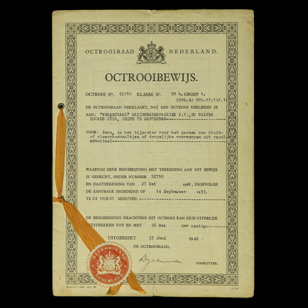 Octrooibewijs 1942
