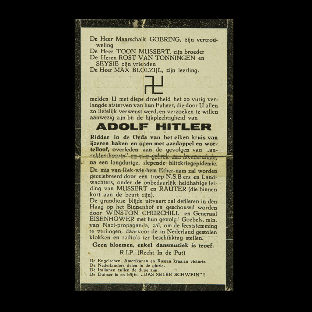 Spot (bid)prentje Adolf Hitler