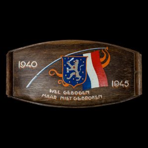 Wel Gebogen maar niet Gebroken 1940 1945 dienblad