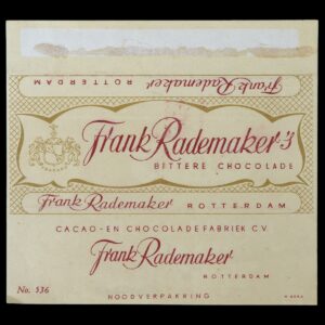 Frank Rademaeker’s Bittere Chocolade – Noodverpakking K2063