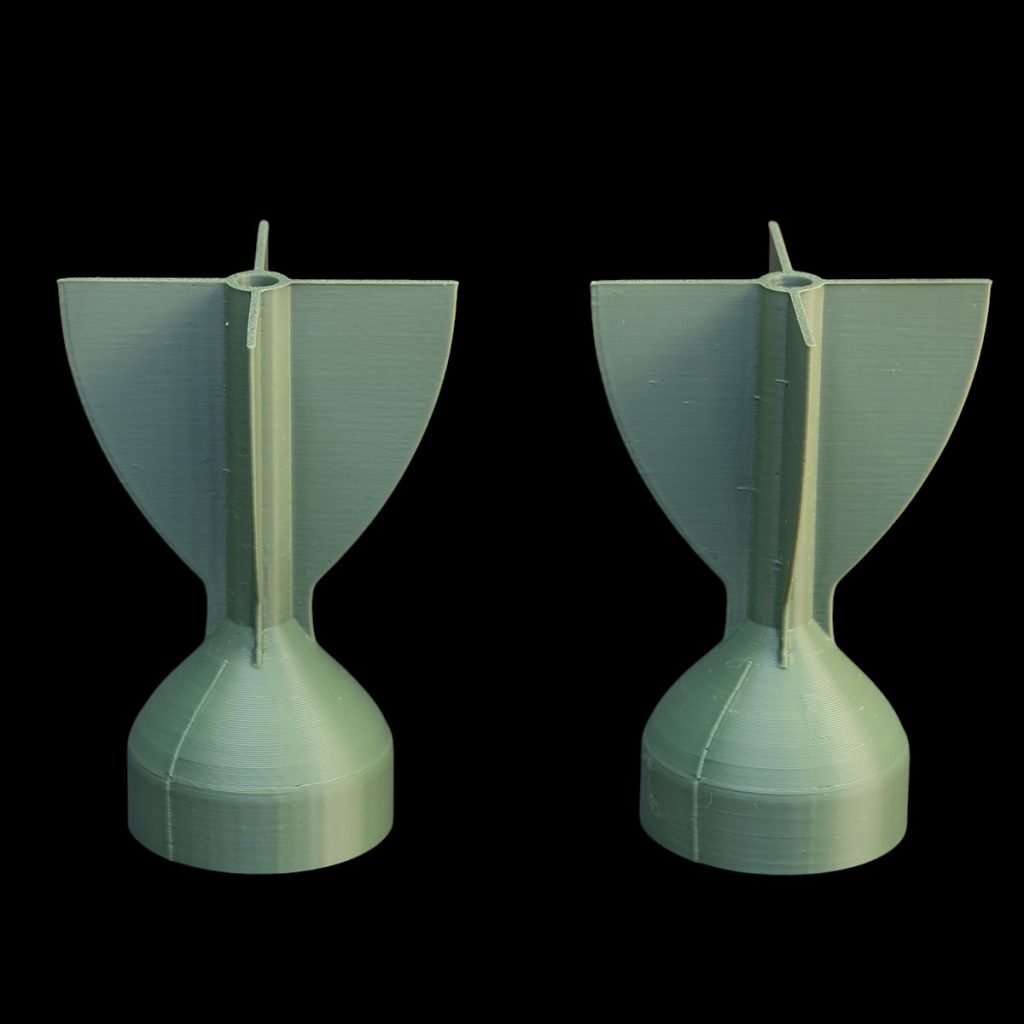 ‘Fins’ vervaardigd met een 3D printer