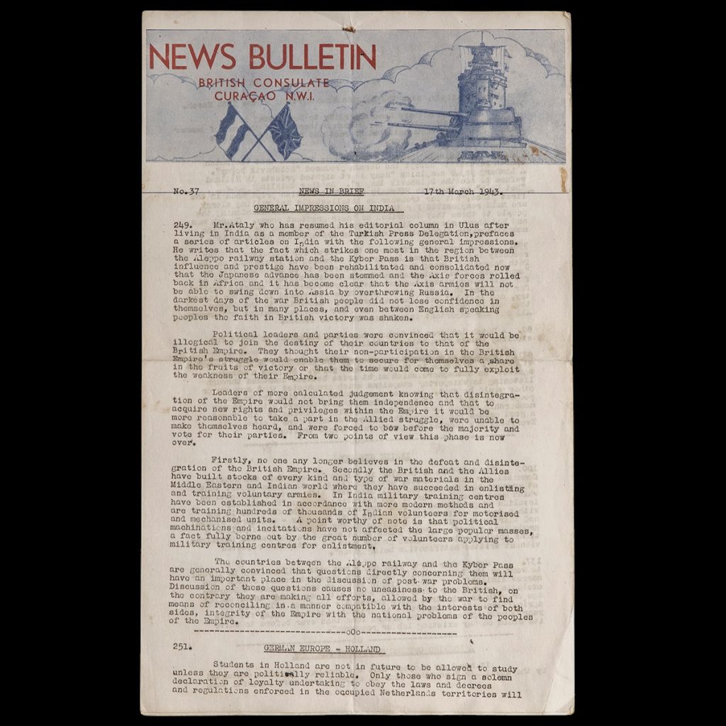 News Bulletin British Consulate Curacao NWI