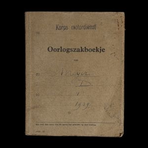 Oorlogszakboekje Korps Motordienst dhr. Meijer