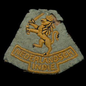 Mouwleeuw Nederlandsch Indië Model 1940 vroeg Engelse Aanmaak geweven Op Vilt.