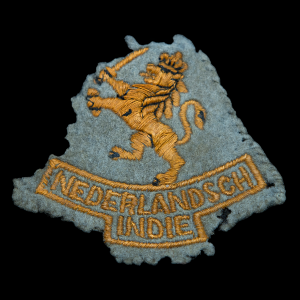 Mouwleeuw Nederlandsch Indië Model 1940 vroeg Engelse Aanmaak geweven Op Vilt.