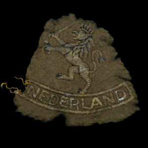 Mouwleeuw Model 1940 vroeg Engelse Aanmaak geweven Op Vilt.