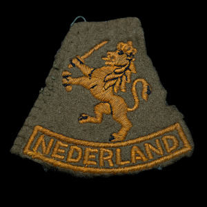 Mouwleeuw model 1940 Engelse aanmaak 1944 Geweven op vilt.