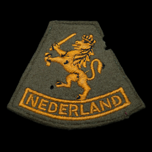 Mouwleeuw model 1940 Engelse aanmaak 1944 Geweven op vilt.