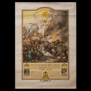 Affiche Nederland Bevrijd 5 Mei 1945