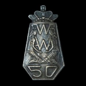 Draagspeld 50 Jarig Regeringsjubileum Koningin Wilhelmina
