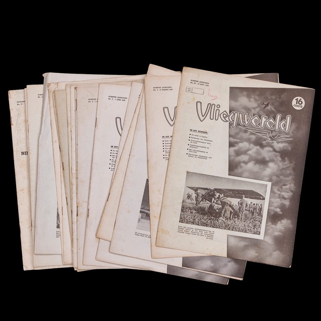 Serie ‘Vliegwereld’ magazines uit 1942
