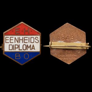 Speldje EHBO Eenheidsdiploma Kon. Begeer Voorschoten 1649L