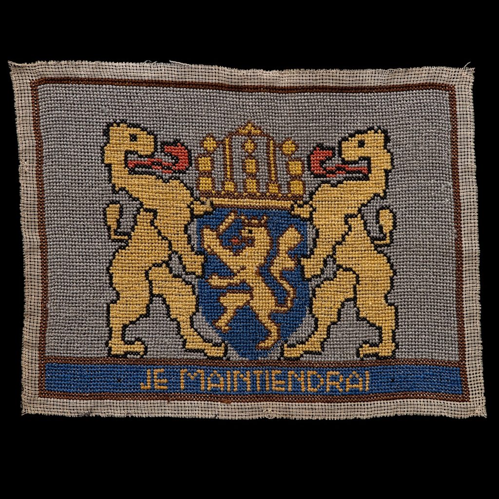 Huisvlijt borduursel Je Maintiendrai