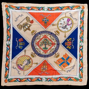 Herinneringsdoek Regeringsjubileum Koningin Wilhelmina 1948