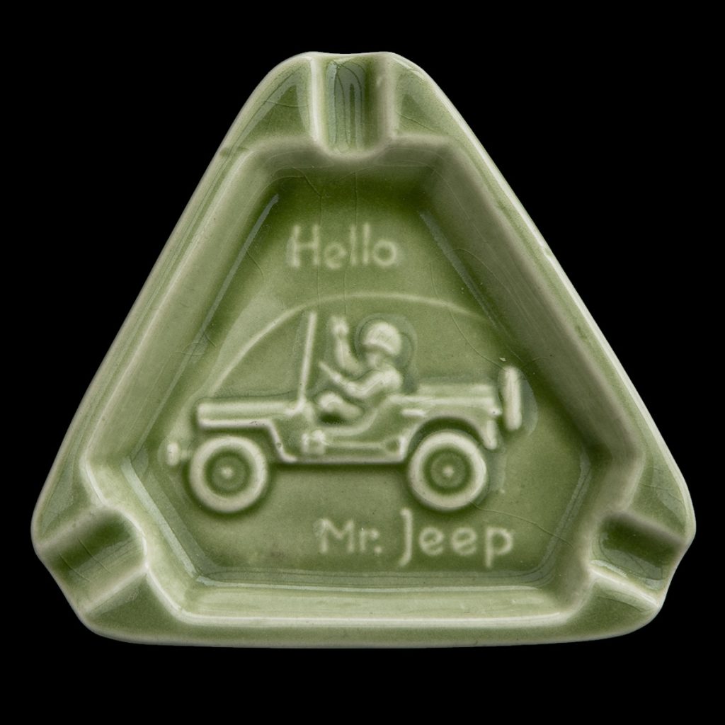 Asbak Hello Mr. Jeep – Souvenir of Liberated Holland