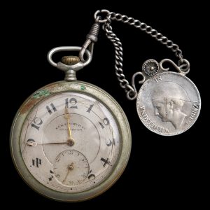 Elke zakhorloge met ‘Stil Verzet munt Wilhelmina in Londen 1940’