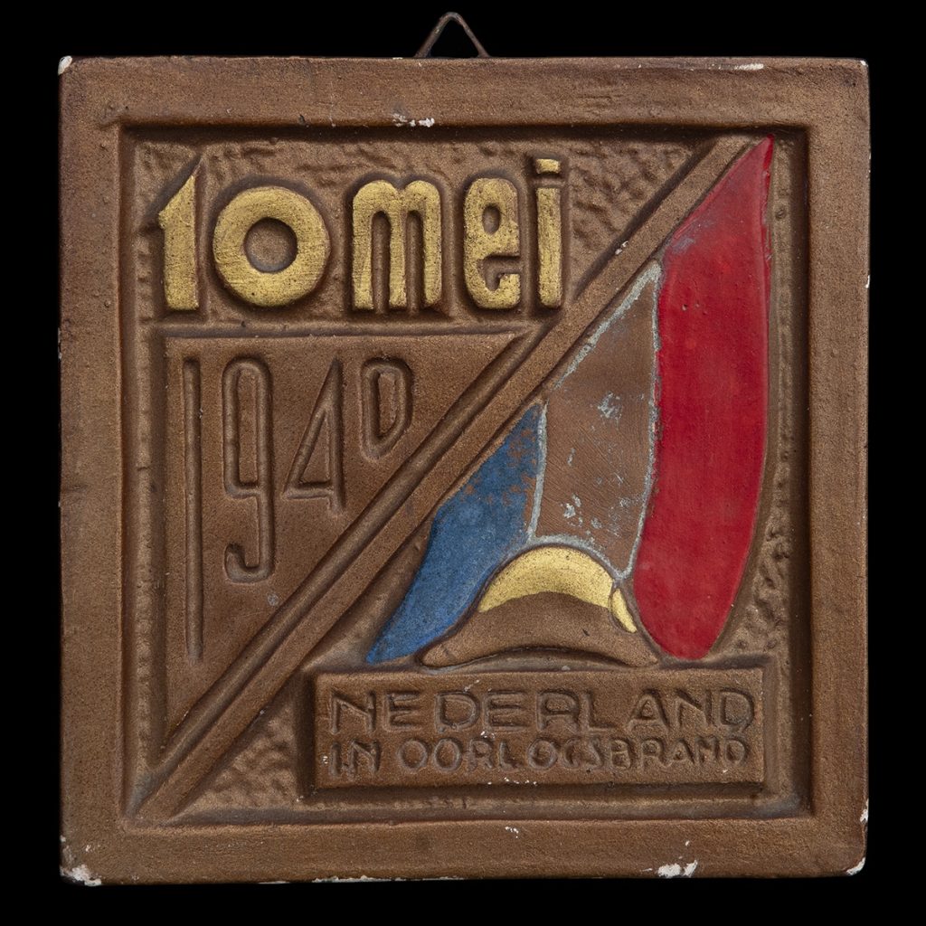 Tegeltje 10 Mei 1940 Nederland in Oorlogsbrand