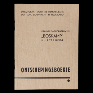 Ontschepingsboekje Kpl. J.P. Hofstede