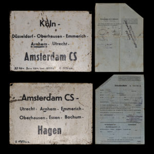 Treinbordje Köln – Amsterdam CS