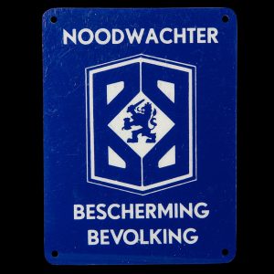 Deurpostplaatje Noodwachter Bescherming Bevolking