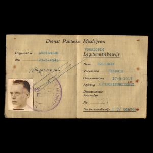 Legitimatiebewijs Dienst Politieke Misdrijven Ordedienst