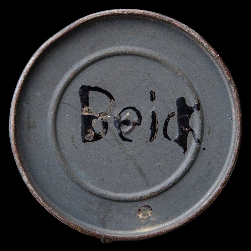 Kriegsmarine gasmasker op naam: Beick