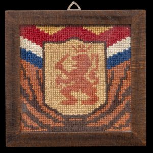 Borduurwerk huisvlijt Nederlandse Leeuw