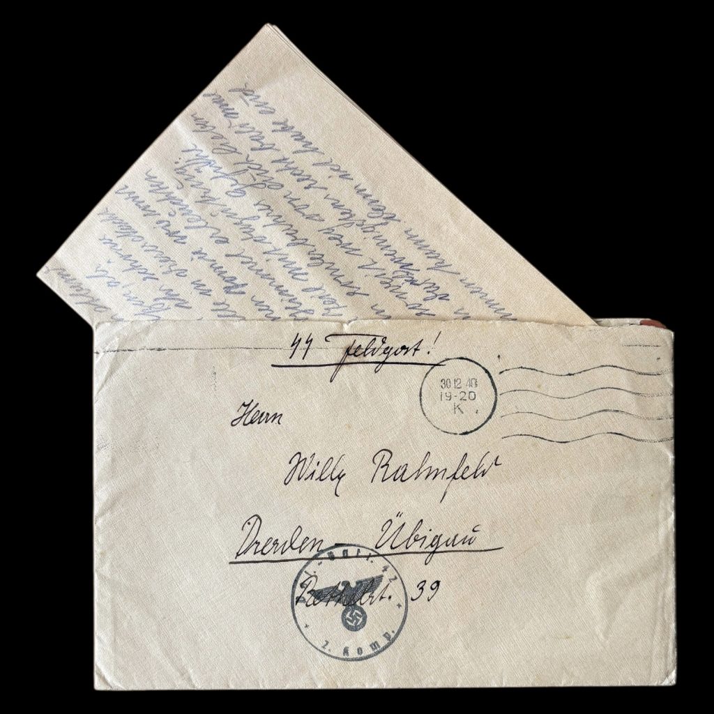 SS Feldpost 2. Abt. Batt. 42. Rotterdam