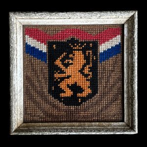 Borduurwerk huisvlijt Nederlandse Leeuw