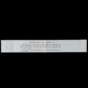 Label Concentrated Soup Powder