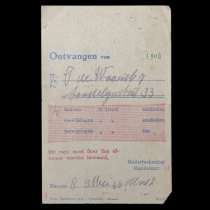 Reçu Distributie