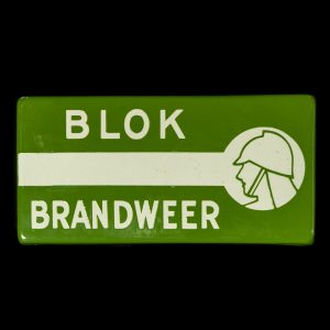 Blok Brandweerbordje