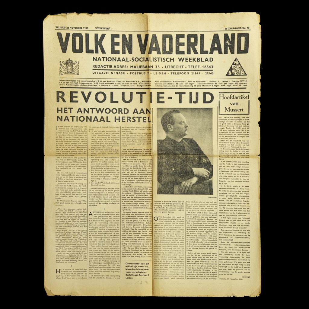 Volk en Vaderland 22 november 1940