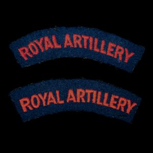 Britse Royal Artillery armemblemen