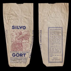 (Voor)oorlogse verpakking Silvo Extra Lange Gort