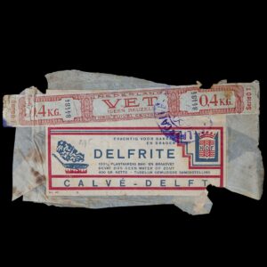 (Voor)oorlogse verpakking Delfrite Calvé Delft