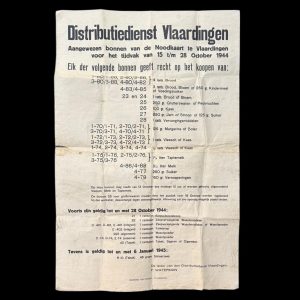 Affiche Distributiedienst Vlaardingen 1944