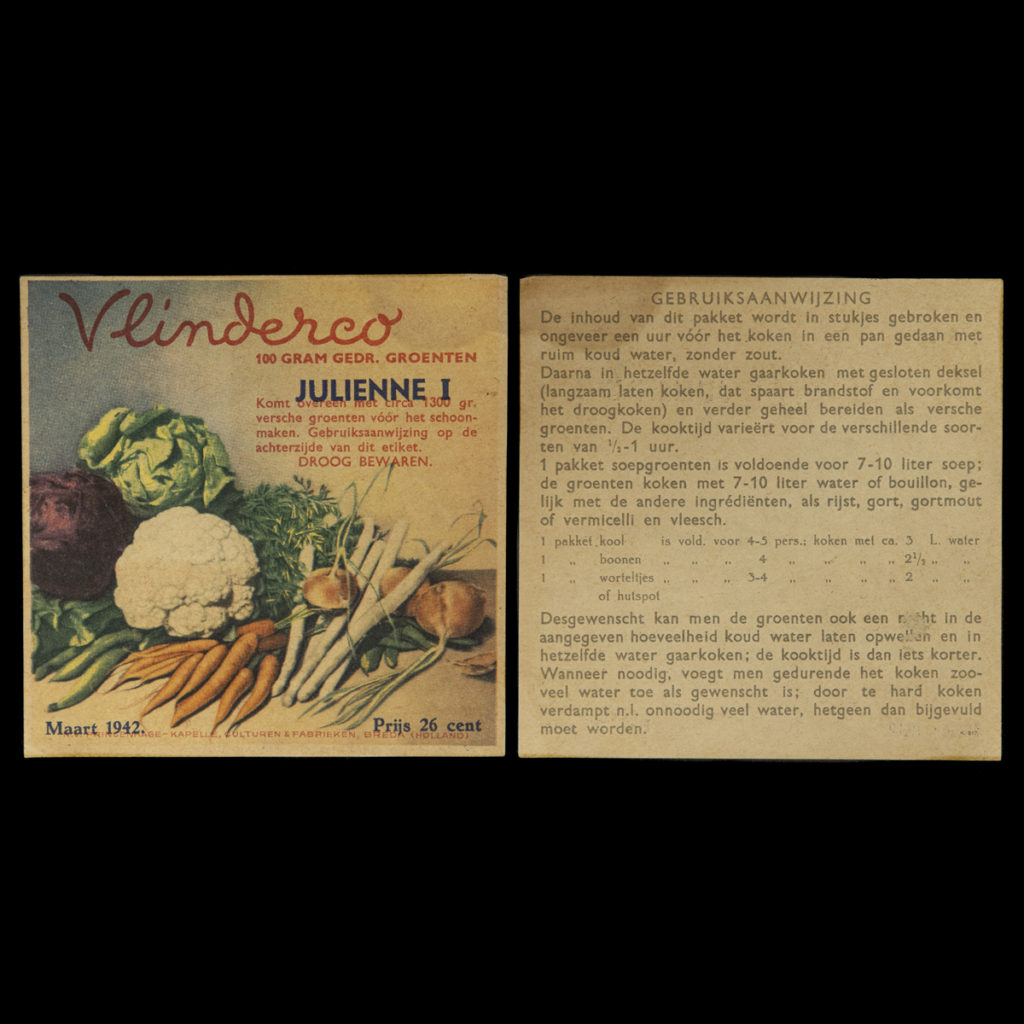 Vlinderco Julienne I ‘soep’ Maart 1942