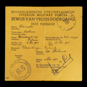 Bewijs van Vrijen Doorgang Vlaardingen – Katwijk