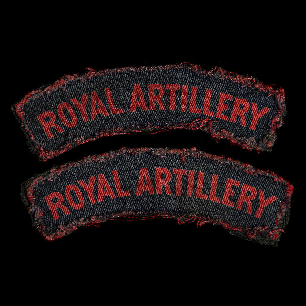 Britse Royal Artillery armemblemen