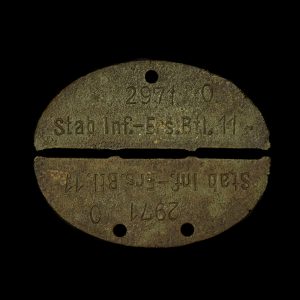 Erkennungsmarke 2971 O. Stab Inf.-Ers.Btl. 11