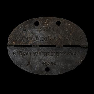 Erkennungsmarke A 24294 2.STAMM.L.SCH.E./A.BATL.9