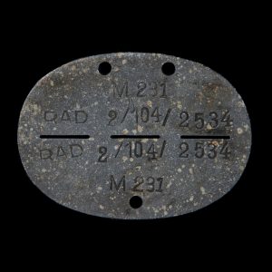 Erkennungsmarke M231 RAD 2/104/ 2534 Liegnitz/Sagan
