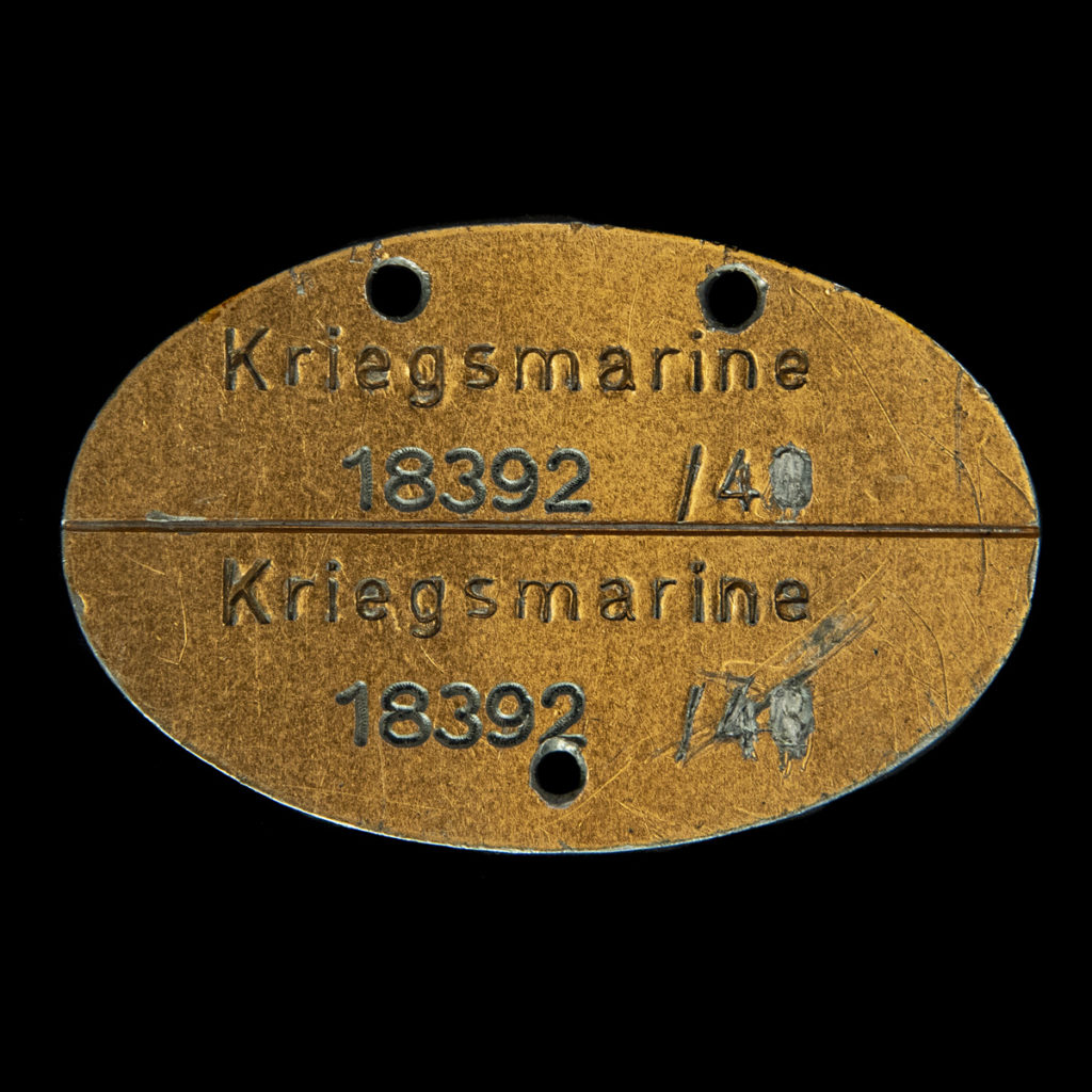 Kriegsmarine Erkennungsmarke 18392 /40