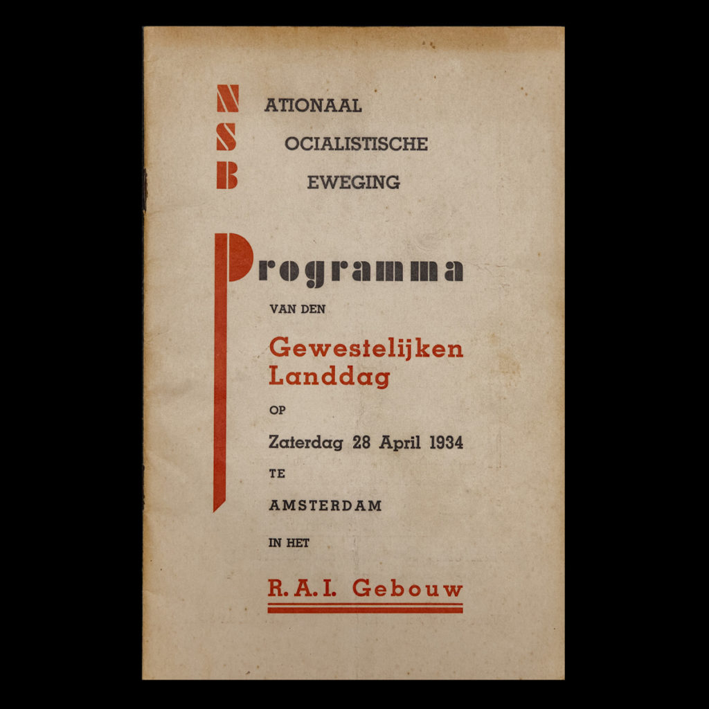 Programma van den Gewestelijken Landdag op Zaterdag 28 April 1934 te Amsterdam