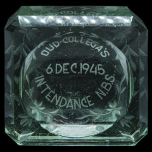 Asbak Oud Collega’s 6 Dec. 1945 Intendance N.B.S.